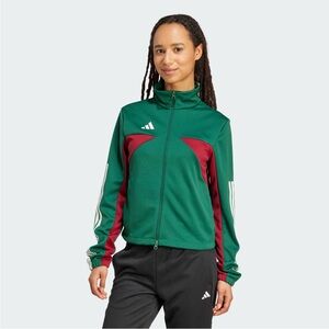 adidas Green and Burgundy Track Jacket